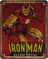 Металлическая табличка / постер "Железный Человек / Iron Man (Classic Special)" 18x22см (ms-103590)