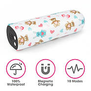 Компактний вібратор із принтом Rechargeable Bear Massager | Puls69, фото 3