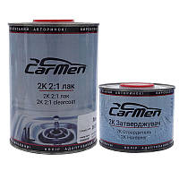 Лак акриловий Carmen HS 1 л + затверджувач до лаку HS 0.5 л