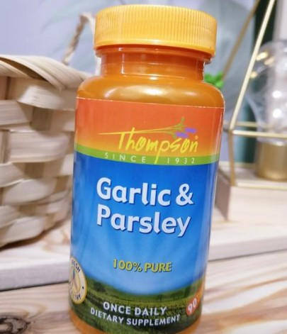 Чеснок петрушка Thompson Garlic & Parsley 90 капс Vitaminka - фото 3 - id-p1736052587