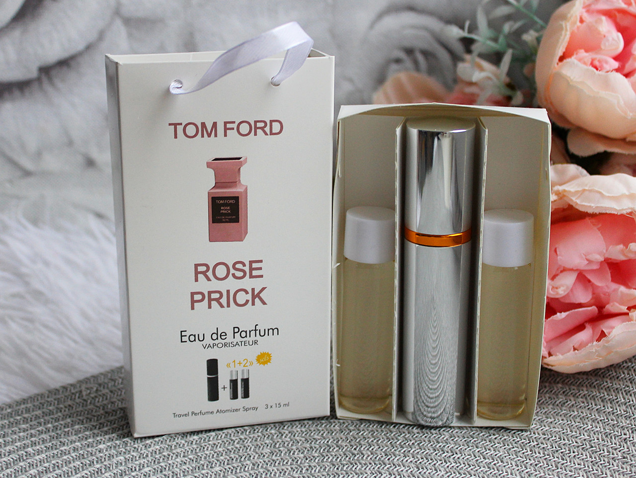 Мініпарфуми з феромонами унісекс Tom Ford Rose Prick 3х15 мл