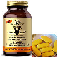 Витамины и минералы без железа Solgar Formula V VM 75 Iron-Free 90 таб Vitaminka