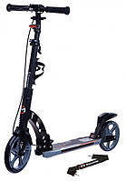 Компактний складний самокат для дітей та дорослих Maraton Dynamic Чорний