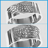 Обручальные кольца серебряные 1831