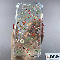 Чехол для Apple iPhone XR силиконовый чехол новогодний на телефон айфон хр прозрачный L9E