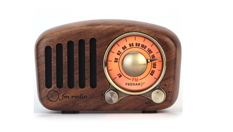 Портативне ретро кухонне Feegar Retro Wood FM BT SD 10h, фото 1