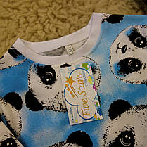 Дитяча піжама з начосом панда біла Five Stars 10646-110р, фото 2