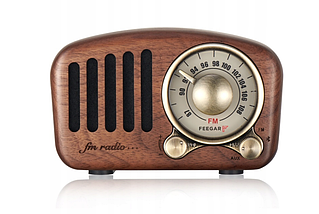 Портативне ретро кухонне Feegar Retro Wood FM BT SD 10h, фото 3
