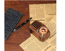 Портативне ретро кухонне Feegar Retro Wood FM BT SD 10h, фото 6