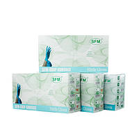 Рукавички нітрилові сині