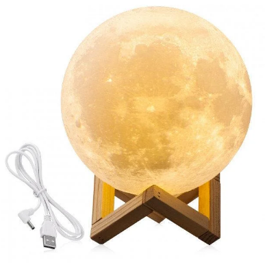 Лампа Місяць 3D Moon Lamp | Настільний світильник місяць на сенсорному керуванні 13 см