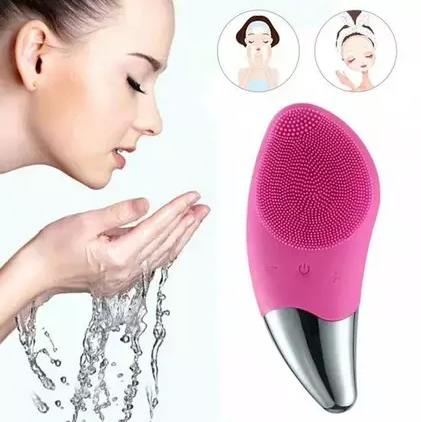 Електрична силіконова щітка для обличчя Sonic Facial Brush | Щітка для чищення обличчя