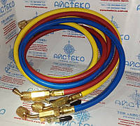 Комплект заправочных шлангов Mastercool, МС-90262-36E, (3х90 см с вентилями)