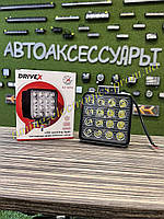 Светодиодная дополнительная LED фара 48 Watt рабочего света для авто,мото,грузовой техники DriveX SQ-02FL