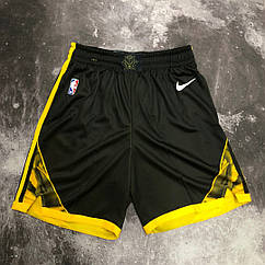 Чорні шорти баскетбольні Голден Стейт з кишенями Nike Golden State Warriors NBA сезон 2022-2023