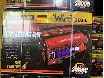 Генератор 2500 Watt Walter Stahl бензиновий одноциліндровий Червоний Лучшая цена