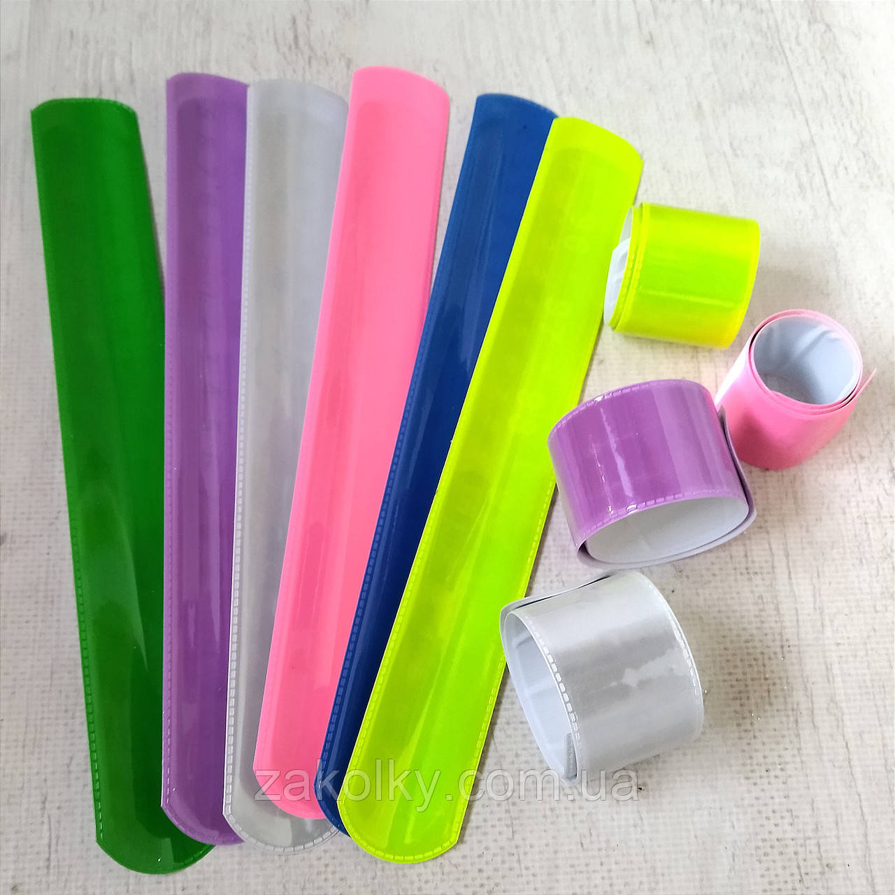 Світловідбивний сліп браслет флікер 22 см