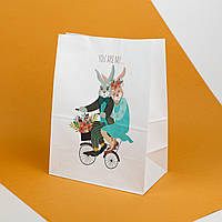 Пакеты для подарков 260*150*350 Праздничный пакет подарочный женский Упаковочный Пакет с принтом
