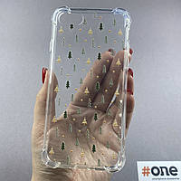 Чехол для Apple iPhone SE 2020 силиконовый чехол с елкой на телефон айфон се 2020 прозрачный L9E