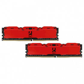 Модуль пам'яті для комп'ютера DDR4 16 GB (2x8GB) 3200 MHz IRDM Red Goodram (IR-XR3200D464L16SA/16GDC)