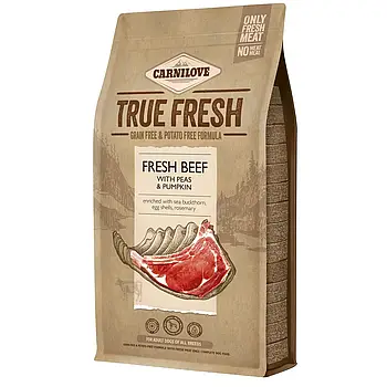 Сухий корм для дорослих собак усіх порід Carnilove True Fresh BEEF for Adult dogs (яловичина) 1.4 кг