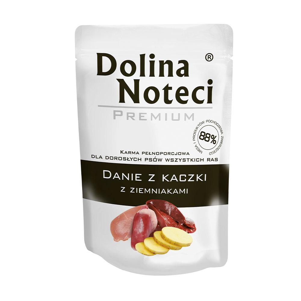 Блок вологого корму для собак дрібних порід з качкою та картоплею Dolina Noteci Premium 10*100 г