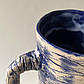 Кубок синій керамічний ручної роботи, фото 5