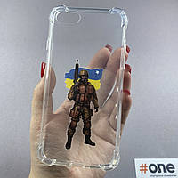 Чехол для Apple iPhone 8 силиконовый чехол солдат на телефон айфон 8 прозрачный L9E