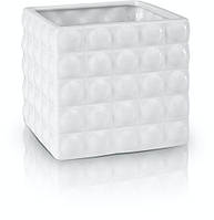 Горщечок-кашпо для квітів керамічний білий великий