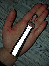 Брелок світловідбивач Чорний 12х2 см, фото 2