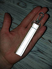Брелок світловідбивач Беж 12х2 см, фото 2