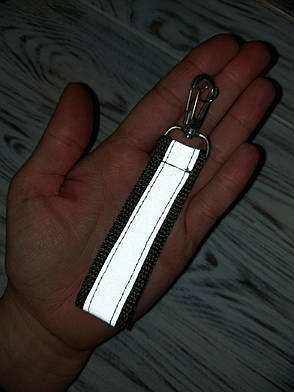 Брелок світловідбивач Хакі 12х2,5 см, фото 2