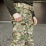 Штани тактичні 13 кишень на флісі GRIFON Apex Tactic мультикам Rip-Stop, фото 3