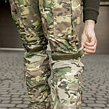 Штани тактичні 13 кишень на флісі GRIFON Apex Tactic мультикам Rip-Stop, фото 8