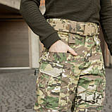 Штани тактичні 13 кишень на флісі GRIFON Apex Tactic мультикам Rip-Stop, фото 7