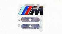 Надпись металлическая М в решетку для BMW