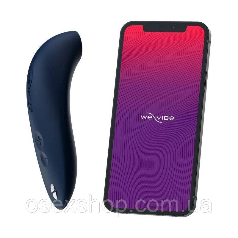 Вакуумний смарт-стимулятор для пар We-Vibe Melt Midnight Blue, зручно поєднувати з проникним сексом, фото 1