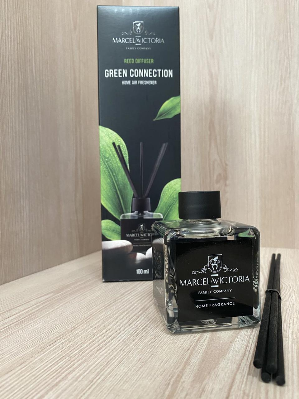 Ароматизатор для дому та офісу 100ml MarcelaVictoria ReedDiffuser Green Connection Зелене з'єднання