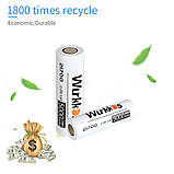 Акумулятор 21700 WURKKOS 5000 mAh Li-Ion 40A 18Wh, 1800 циклів, Реальна ємність, Оригінал, 1 шт., фото 2