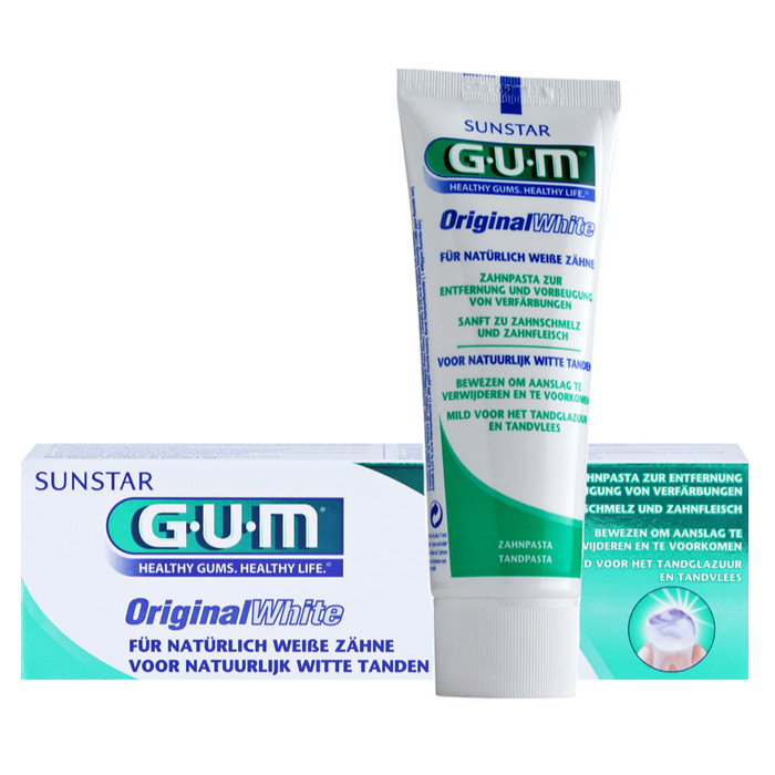 Зубна паста «Природозна білі зуби» GUM Original White Toothpaste 75 мл