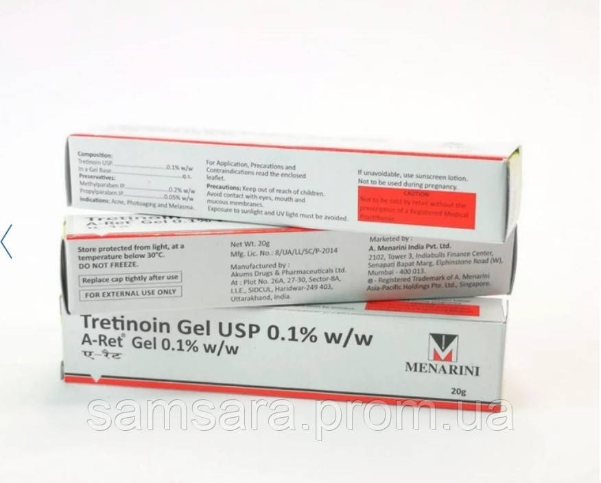 Третиноин гель для проблемной кожи A-ret gel 0,1%, 20г. Срок до 04.2025 ...