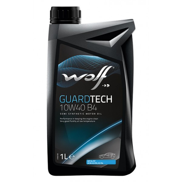 Олива для чотиритактного двигуна WOLF GUARDTECH 10W-40 B4 1 л (розливна)