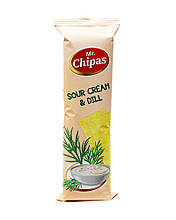 Чипсы со вкусом сметаны и укропа Mr. Chipas Sour Cream & Dill, 75 г