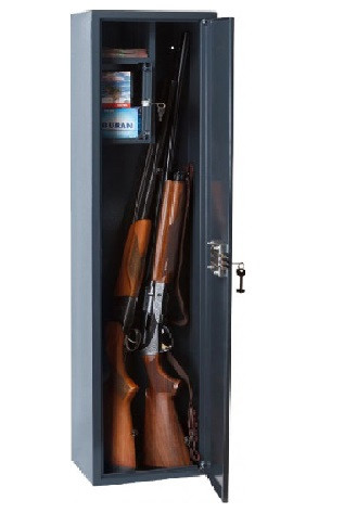 Сейф для зброї (100х25х20см.) на 2 рушниці, збройовий сейф на дві рушниці, сейф для зберігання зброї, фото 1