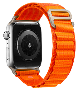 Ремінець DK для Apple Watch 41 mm (Series 7 / 8 / 9) | Polyester Alpine Loop (015173) (orange)
