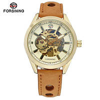 Стильные наручные часы Forsining Automatic Skeleton Mens