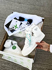 Жіночі кросівки Adidas Forum High Prada White GY7041, фото 3