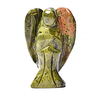 Статуетка Ангел з яшми унакит, 905ФГУ