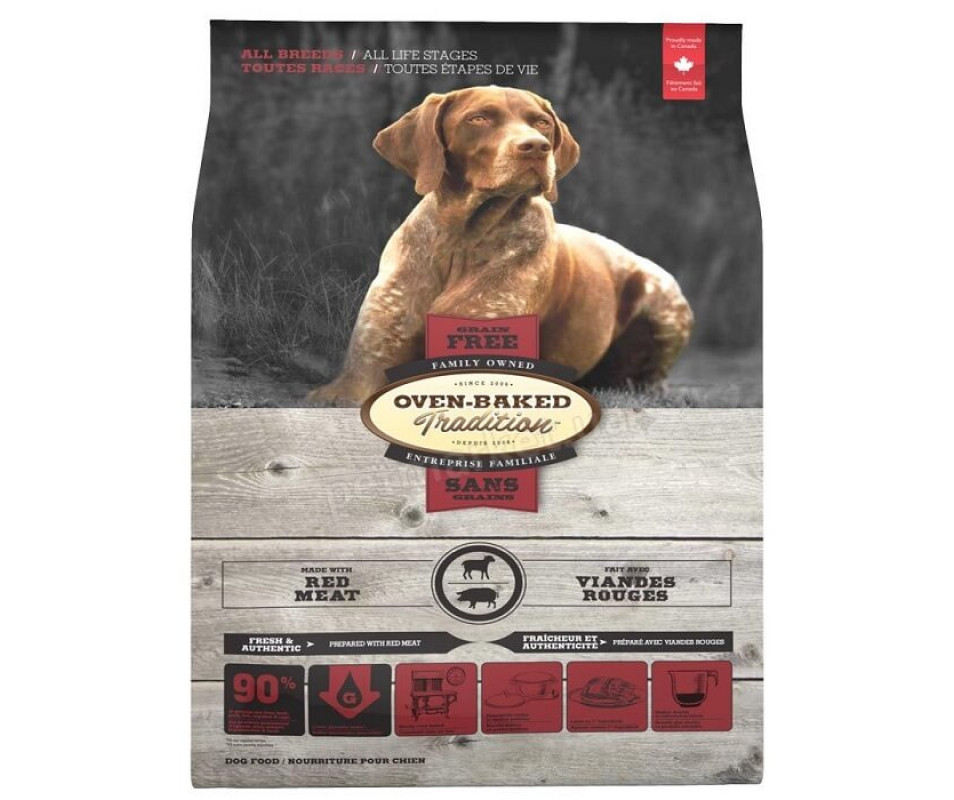 Корм для собак беззерновий з червоного м'яса Oven-Baked Tradition 5.67 кг