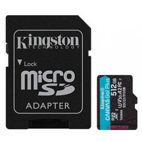 Картка пам'яті Kingston 512GB microSDXC class 10 UHS-I U3 A2 Canvas Go Plus (SDCG3/512GB)